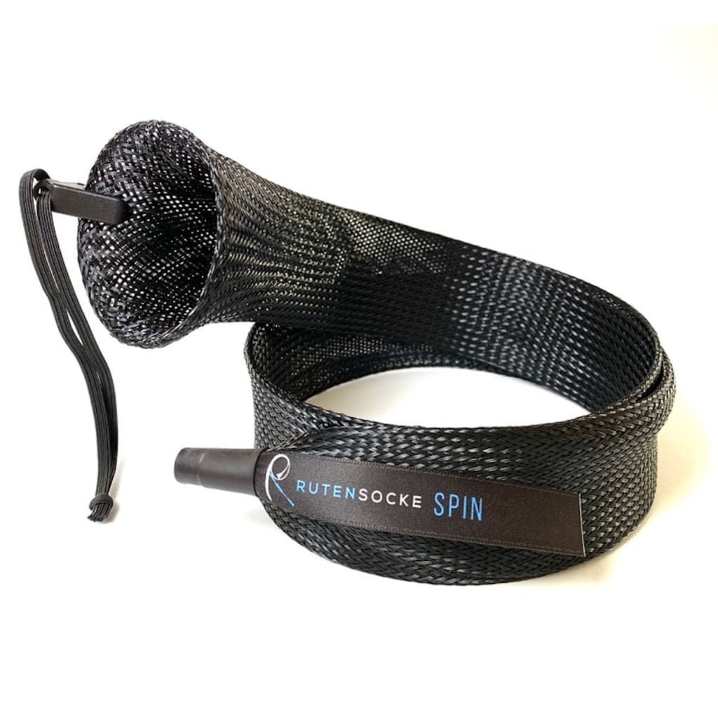 Rutensocke Spin M (170cmx45mm Rutenschutz für 1-tlg. Ruten bis 220cm) - Schwarz