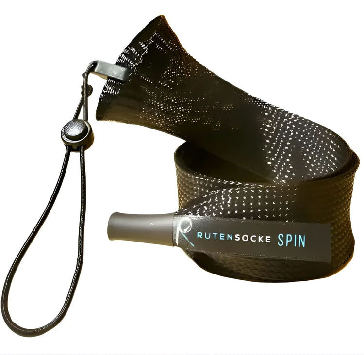 Rutensocke Spin M (170cmx45mm Rutenschutz für 1-tlg. Ruten bis 220cm) - Schwarz
