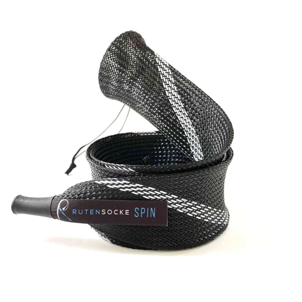 Rutensocke Spin M (170cmx45mm Rutenschutz für 1-tlg. Ruten bis 220cm) - Weiss-Schwarz
