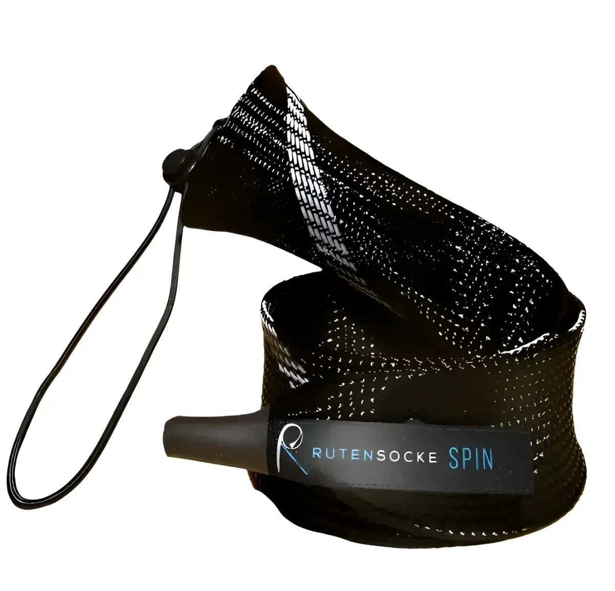 Rutensocke Spin S (155cmx45mm Rutenschutz für 1-tlg. Ruten bis 190cm) - Schwarz-Weiss