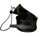 Rutensocke Spin S 2-Teiler (70cmx45mm Rutenschutz für 2-tlg. Ruten bis 220cm) - Schwarz-Gruen