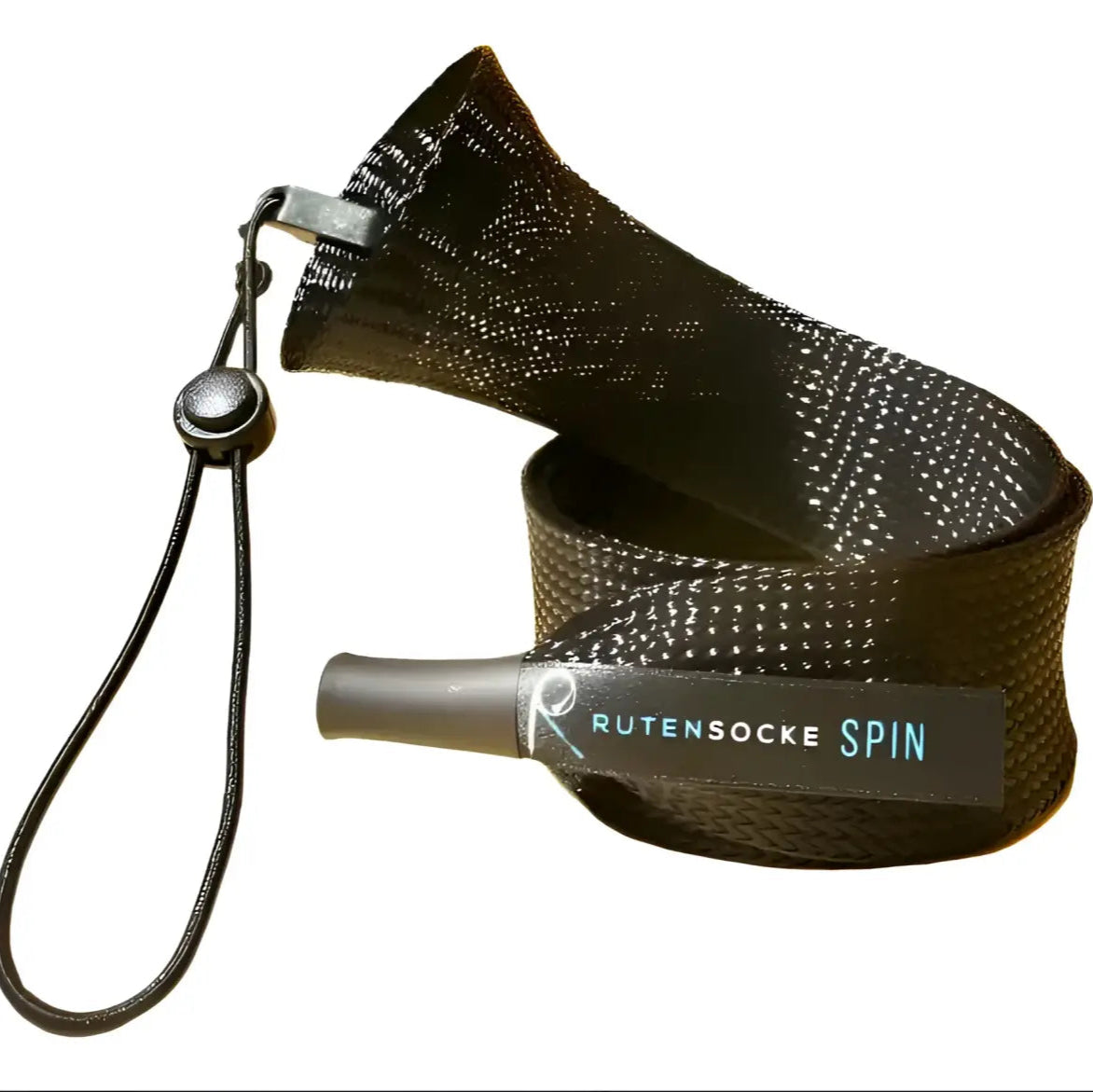 Rutensocke Spin S 2-Teiler (70cmx45mm Rutenschutz für 2-tlg. Ruten bis 220cm) - Schwarz