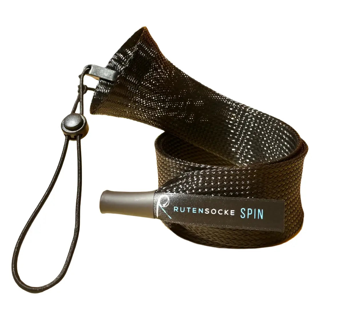 Rutensocke Spin XL 2-Teiler (100cmx45mm Rutenschutz für 2-tlg. Ruten bis 300cm) - Schwarz