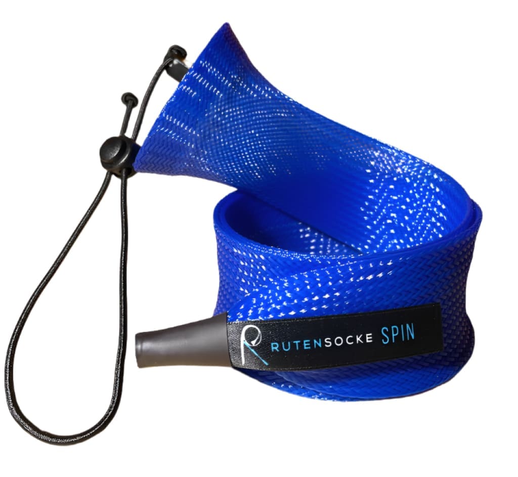 Rutensocke Spin XS 2-Teiler (65cmx45mm Rutenschutz für 2-tlg. Ruten bis 200cm) - Blau