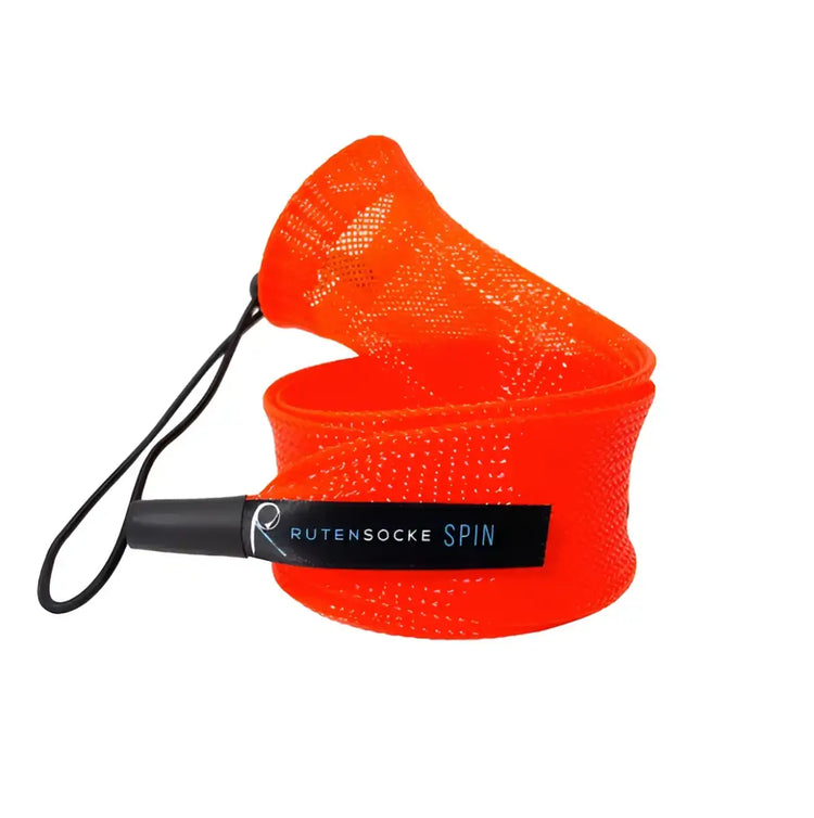 Rutensocke Spin XS 2-Teiler (65cmx45mm Rutenschutz für 2-tlg. Ruten bis 200cm) - Orange