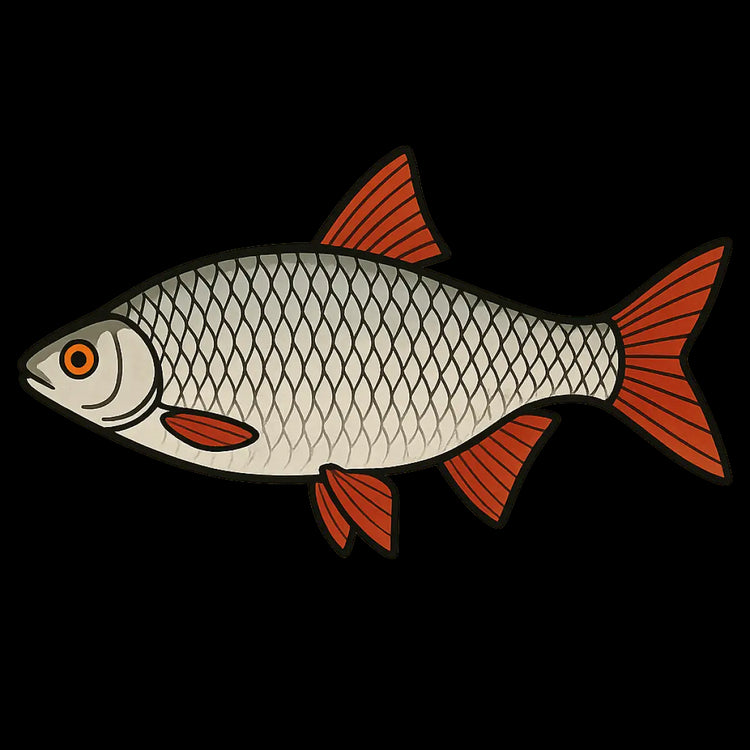 Zielfisch Label Weissfisch Label